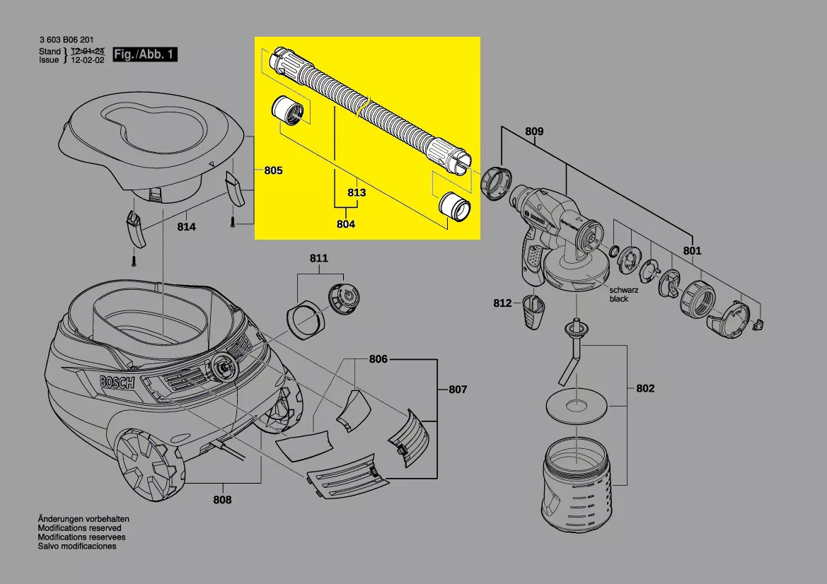 Tuyau air PFS 105 E Bosch